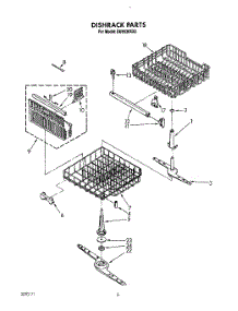 06 - Dishrack, Lit / Optional parts for Whirlpool Dishwasher DU8530XX0 from AppliancePartsPros.com