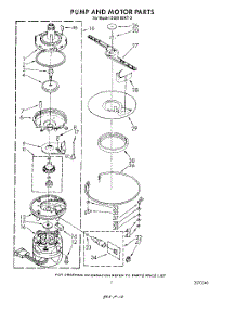 05 - Pump And Motor parts for Whirlpool Dishwasher DU8100XT3 from AppliancePartsPros.com