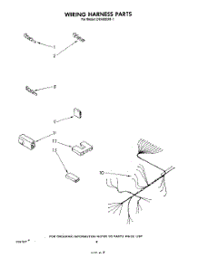 06 - Wiring Harness parts for Whirlpool Dishwasher DU4000XR1 from AppliancePartsPros.com