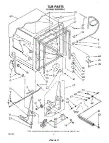 02 - Tub , Literature And Optional parts for Whirlpool Dishwasher DU3000XR0 from AppliancePartsPros.com