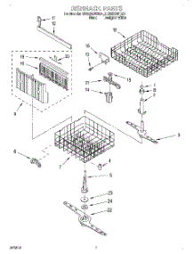 05 - Dishrack parts for Whirlpool Dishwasher DU925QWDQ4 from AppliancePartsPros.com