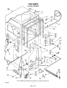 02 - Tub, Literature And Optional parts for Whirlpool Dishwasher DU9700XR0 from AppliancePartsPros.com
