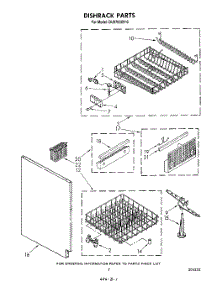 05 - Dishrack parts for Whirlpool Dishwasher DU9700XR0 from AppliancePartsPros.com