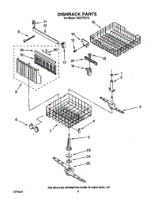 06 - Dishrack, Lit / Optional parts for Whirlpool Dishwasher DU8770XY0 from AppliancePartsPros.com