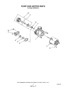 06 - Pump And Motor parts for Whirlpool Dishwasher DU4095XX0 from AppliancePartsPros.com