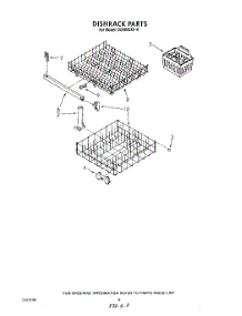 07 - Dishrack parts for Whirlpool Dishwasher DU4095XX0 from AppliancePartsPros.com