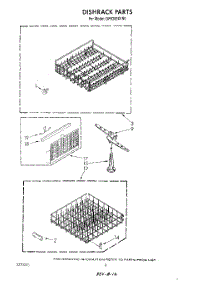 05 - Dishrack parts for Whirlpool Dishwasher DP8350XVN0 from AppliancePartsPros.com