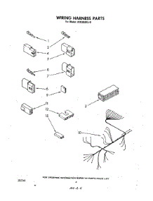 03 - Wiring Harness parts for Whirlpool Dishwasher DU5000XL0 from AppliancePartsPros.com
