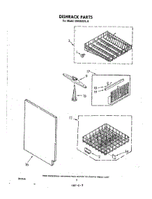 06 - Dishrack parts for Whirlpool Dishwasher DU5000XL0 from AppliancePartsPros.com