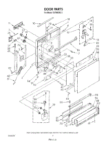 03 - Door parts for Whirlpool Dishwasher DU7800XS3 from AppliancePartsPros.com