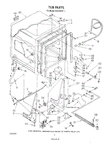 02 - Tub , Literature And Optional parts for Whirlpool Dishwasher DU9100XT1 from AppliancePartsPros.com