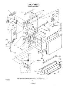 03 - Door parts for Whirlpool Dishwasher DU9100XT1 from AppliancePartsPros.com
