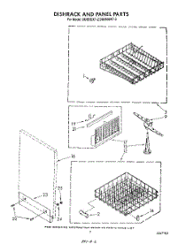 05 - Dishrack And Panel parts for Whirlpool Dishwasher DU8550XT3 from AppliancePartsPros.com