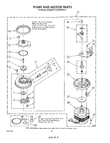 06 - Pump And Motor parts for Whirlpool Dishwasher DU8550XT3 from AppliancePartsPros.com