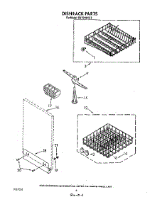 04 - Dishrack parts for Whirlpool Dishwasher DU7216XS5 from AppliancePartsPros.com