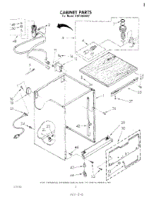 02 - Cabinet parts for Whirlpool Dishwasher SHF3804W2 from AppliancePartsPros.com