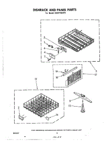 05 - Dishrack And Panel parts for Whirlpool Dishwasher GSHF7884P2 from AppliancePartsPros.com