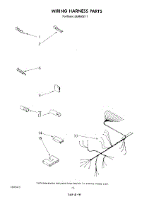 07 - Wiring Harness parts for Whirlpool Dishwasher DU8500XT1 from AppliancePartsPros.com