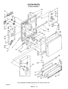 03 - Door parts for Whirlpool Dishwasher DU8950XT1 from AppliancePartsPros.com