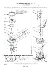 06 - Pump And Motor parts for Whirlpool Dishwasher DU8950XT1 from AppliancePartsPros.com
