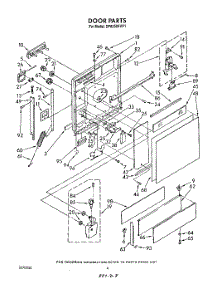 03 - Door parts for Whirlpool Dishwasher DP8350XVN1 from AppliancePartsPros.com