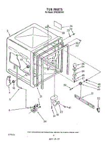 04 - Tub , Literature And Optional parts for Whirlpool Dishwasher DP8350XVN1 from AppliancePartsPros.com