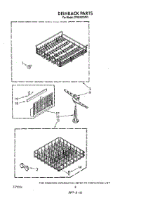 05 - Dishrack parts for Whirlpool Dishwasher DP8350XVN1 from AppliancePartsPros.com