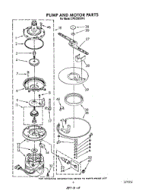 06 - Pump And Motor parts for Whirlpool Dishwasher DP8350XVN1 from AppliancePartsPros.com