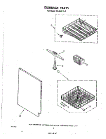 03 - Dishrack parts for Whirlpool Dishwasher DU4000XL0 from AppliancePartsPros.com