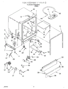 03 - Tub Assembly parts for Whirlpool Dishwasher SUD4000HQ0 from AppliancePartsPros.com