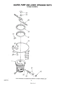04 - Heater, Pump And Lower Sprayarm parts for Whirlpool Dishwasher DU7500XR2 from AppliancePartsPros.com