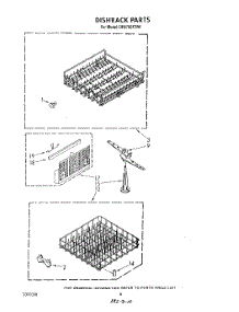 05 - Dishrack parts for Whirlpool Dishwasher DP8700XTN4 from AppliancePartsPros.com