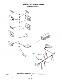 07 - Wiring Harness parts for Whirlpool Dishwasher DU4000XL0 from AppliancePartsPros.com