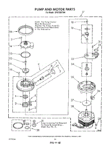 07 - Pump And Motor parts for Whirlpool Dishwasher DP8700XTN4 from AppliancePartsPros.com