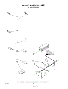 07 - Wiring Harness parts for Whirlpool Dishwasher DU7500XR2 from AppliancePartsPros.com