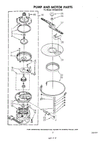 05 - Pump And Motor parts for Whirlpool Dishwasher DP3000XRW0 from AppliancePartsPros.com