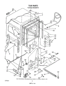 02 - Tub , Literature And Optional parts for Whirlpool Dishwasher DU8900XT5 from AppliancePartsPros.com