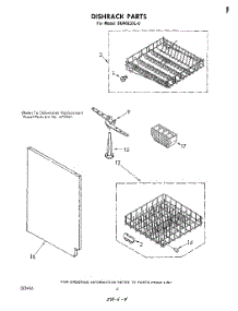 03 - Dishrack parts for Whirlpool Dishwasher DU4003XL0 from AppliancePartsPros.com