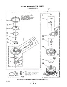 06 - Pump And Motor parts for Whirlpool Dishwasher DU8900XT5 from AppliancePartsPros.com