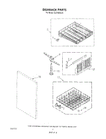 04 - Dishrack parts for Whirlpool Dishwasher DU7400XS0 from AppliancePartsPros.com