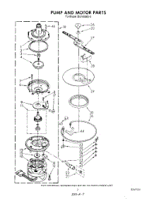 05 - Pump And Motor parts for Whirlpool Dishwasher DU7400XS0 from AppliancePartsPros.com