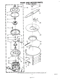 05 - Pump And Motor parts for Whirlpool Dishwasher SHU50041 from AppliancePartsPros.com