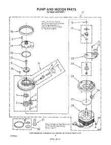 06 - Pump And Motor parts for Whirlpool Dishwasher DU9700XR7 from AppliancePartsPros.com