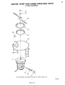05 - Heater, Pump And Lower Sprayarm parts for Whirlpool Dishwasher DU5004XM0 from AppliancePartsPros.com