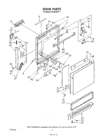 03 - Door parts for Whirlpool Dishwasher DU8100XT1 from AppliancePartsPros.com