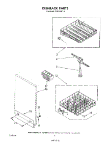 04 - Dishrack parts for Whirlpool Dishwasher DU8100XT1 from AppliancePartsPros.com