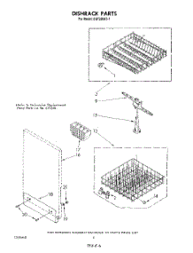 04 - Dishrack parts for Whirlpool Dishwasher DU7200XS1 from AppliancePartsPros.com