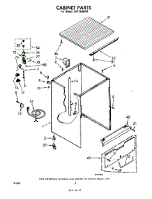 02 - Cabinet parts for Whirlpool Dishwasher SHF7800W0 from AppliancePartsPros.com