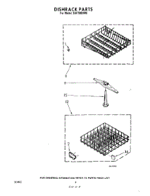 05 - Dishrack parts for Whirlpool Dishwasher SHF7800W0 from AppliancePartsPros.com