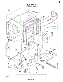 02 - Tub , Literature And Optional parts for Whirlpool Dishwasher DU4003XL1 from AppliancePartsPros.com